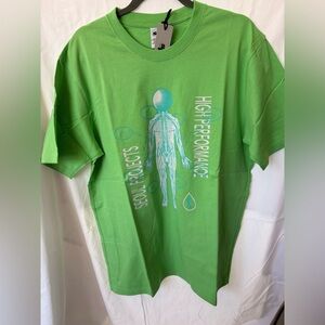 Seoul Project SP Green High Performance Graphic Tee Shirt L | NWT